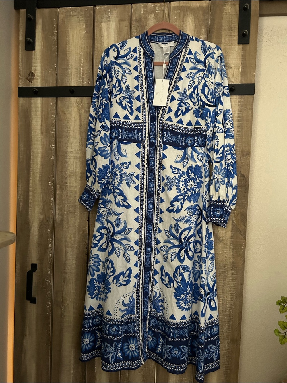 NWT Caroline Constas floral tapestry ling dress, S - Picture 3 of 13